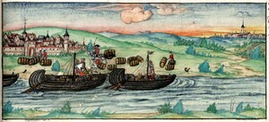 Beschlagnahmung von Weinfässern in Haßfurt